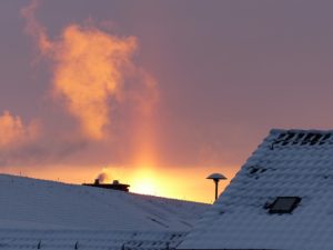 Sonnenuntergang Fenster