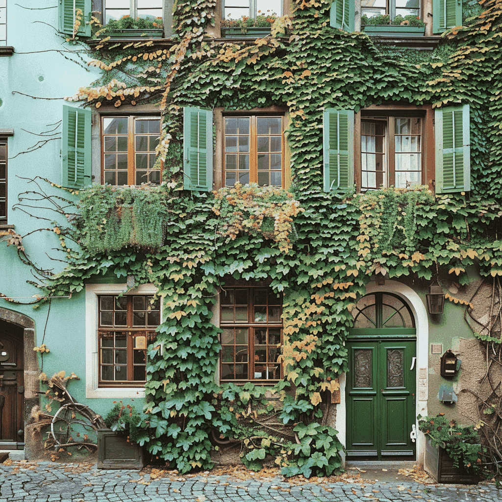 Realistisches Foto eines alten traditionellen deutschen Fachwerkhauses